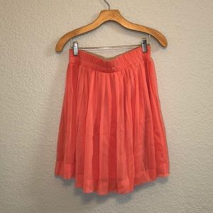 Banana Republic Polyester Pleated Pink Skirt 6